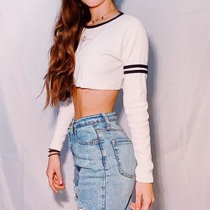 Mount Rushmore 1941 long sleeve crop top